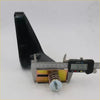 Black plastic bracket with metallic spring and bolt assembly measured 76.96 mm for square fender mirror daiatsu consorte charmant charade fellow backside