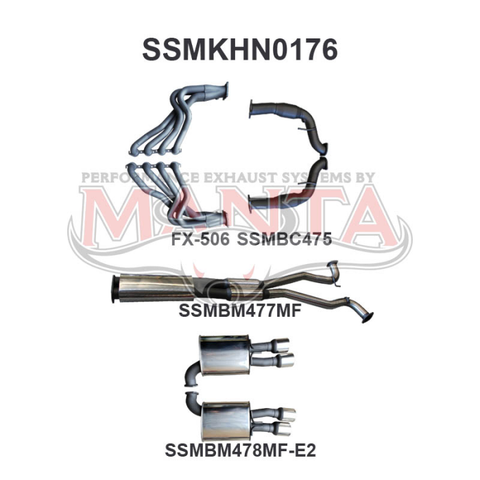 Manta HSV VE E2 Sedan Wagon 3in With 1 7/8 in Extractors