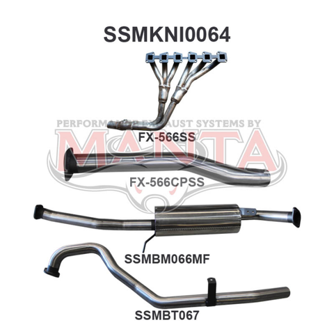 Manta Patrol GQ 4.2L Extractors & 2.5in System Exhaust