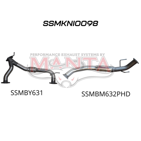 Manta Patrol Y62 V8 5.6L Wagon, 3in Centre Hotdog For OE