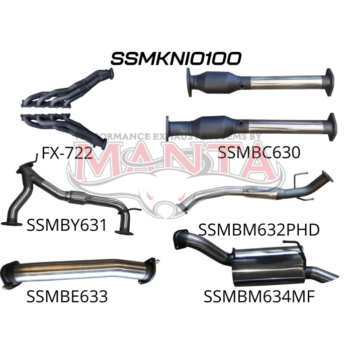 Manta Nissan Patrol Y62 V8 5.6L Wagon 3in Full Exhaust