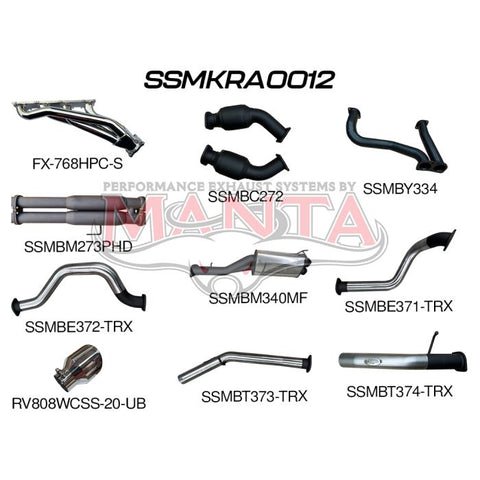 Manta RAM TRX 6.2L V8 3in Twin Full Exhaust with Ceramic