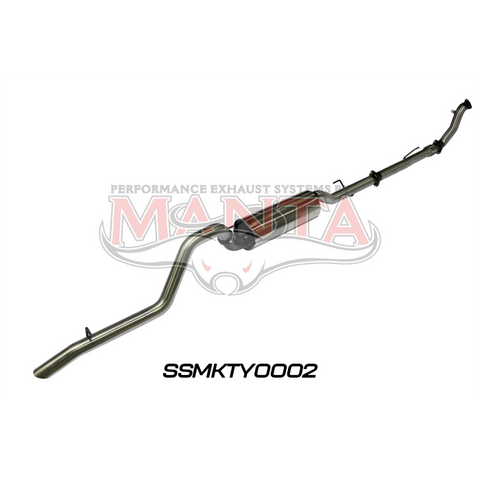 Manta Hilux KUN26R 3.0L D4D 3in Muffler With Cat Exhaust