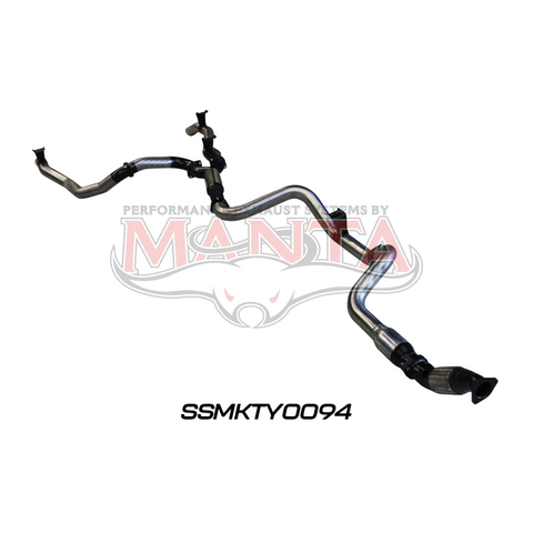 Manta VDJ79 Single Cab Twin 3in With Hotdog & Cat Exhaust