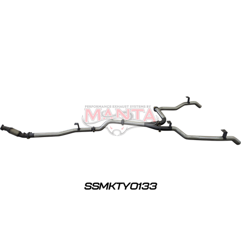 Manta VDJ79 V8 Ute Dual 3in NO Cat, WOM DPF Exhaust