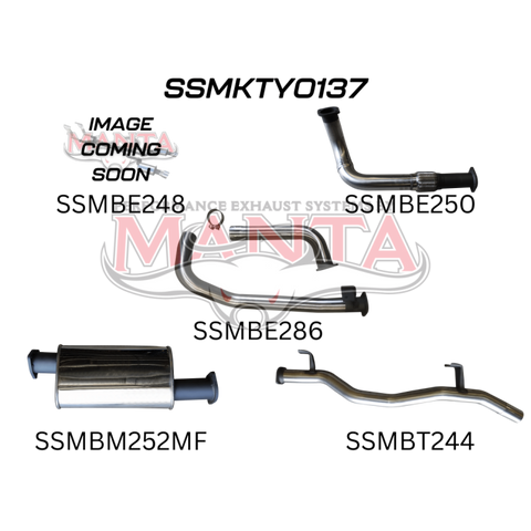 Manta HZJ75, 78 3in With Muffler to Suit DTS Turbo