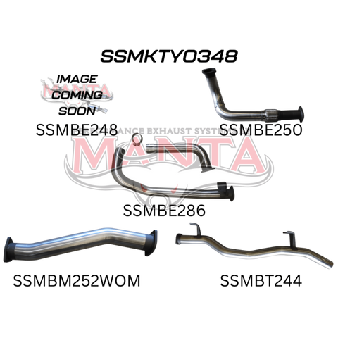 Manta HZJ75, 78 3in Without Muffler to Suit DTS Turbo