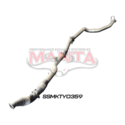Manta VDJ79 Single & Dual Cab Ute 4in Turbo Back for