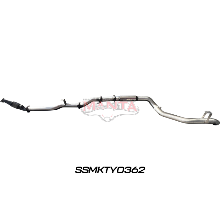 Manta VDJ79 Single & Dual Cab Ute 4in Turbo Back for