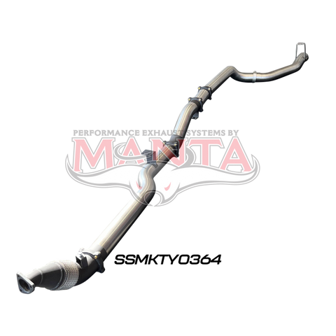 Manta VDJ79 Single & Dual Cab Ute 4in Turbo Back for