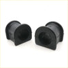 Black rubber stabilizer bushings with cylindrical hollow center and reinforced sides for toyota hilux 1984-1988