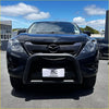 Black mazda bt-50 pickup with matte black stainless steel nudge bar and rugged front bumper guard from 2012-2020