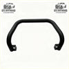Black curved stainless steel nudge bar with mounting brackets for nissan navara d40 2005-2015 thai model
