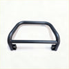Black metal front bumper guard with curved bars and brackets for stainless steel nudge bar nissan navara np300 2015-2020
