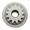 Silver metallic starter idler gear with star cutout and rygo motor branding for suzuki ozark 250 ltf250 gear reduction