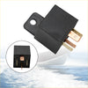 Black rectangular starter solenoid relay with copper terminal pins and mounting tab fit for tohatsu nissan 40hp to 90hp