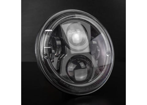 Stedi Headlight Black fits Jeep Wrangler Defender Harley