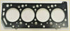 Black steel head gasket set bolts with four large circular openings for precise sealing on mitsubishi engines