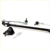 Black and silver steering center rod link kit with ball joints and hardware for bedford holden kbz tf dx lx crewcab