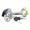 Silver metal ignition switch assembly with black key fob and keys for steering column bracket toyota 4runner hilux surf