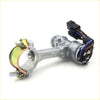 Silver metal steering column upper bracket with black connector and colored wiring for toyota hilux 1990-1997 backside