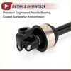Black and silver precision engineered needle bearing with anticorrosion coating for toyota highlander steering shaft
