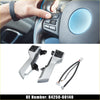 Silver steering wheel cruise volume control switch with black buttons and blue accent for toyota land cruiser prado