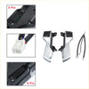 Silver and black steering wheel cruise volume control switch with media and mode buttons for toyota land cruiser prado