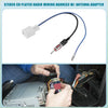 White plastic stereo cd player radio wiring harness with antenna adapter and colored connectors for toyota 4wd ute offroad