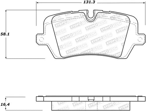 Stoptech 308.16920 StopTech Street Brake Pads - Rear