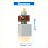 Gray and brown plastic dishwasher detergent dispenser with yellow cap shown from the back for toyota tacoma stop lamp switch