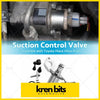 Silver metallic suction control valve assembly with black rubber parts for toyota hilux hiace prado scv 042260l010
