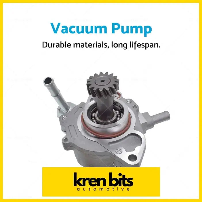 Silver metal vacuum pump with gear and bearing assembly suitable for 2005-2015 mitsubishi triton ml mn 2.5l 4d56