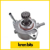 Silver metallic automotive power steering pump with gear and red rubber seals for 2005-2015 mitsubishi triton ml mn 2.5l
