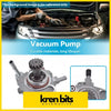 Silver metallic vacuum pump with gear and threaded ports suitable for 2005-2015 mitsubishi triton ml mn 2.5l kren bits automotive
