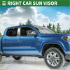 Blue right car sun visor with mirror for toyota tacoma 2005-2015 shown from the back side