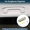 White plastic sunglasses case with sleek curved handle for toyota rav4 eyeglasses holder storage box