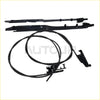 Black plastic windshield wiper arms and blades with coiled cable for ford f-150 sunroof glass cable track repair