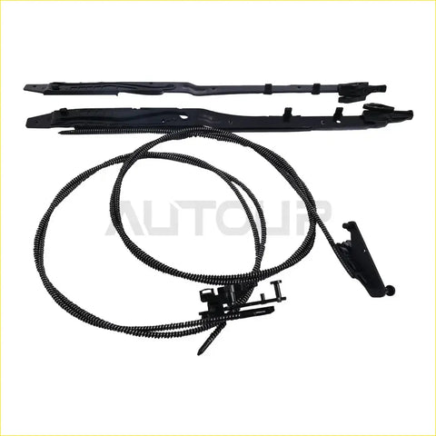 Black plastic windshield wiper arms and cables for sunroof glass cables and track assembly repair on ford f-150 2015–2020