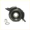 Black rubberized support bearing for Toyota Hilux 2015-2024 with metallic bearing and silver hex nut and washer
