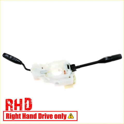 Black and white plastic steering wheel stalk switch with washer wiper controls for nissan datsun 720 1980-1986