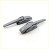 Gray plastic luggage locks with sleek ergonomic design and integrated handle for easy use on nissan navara d40 tailgate