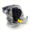 Silver metal tail gate lock latch with black rubber parts and yellow plastic release lever for suzuki geo gmc tracker chevrolet vitara