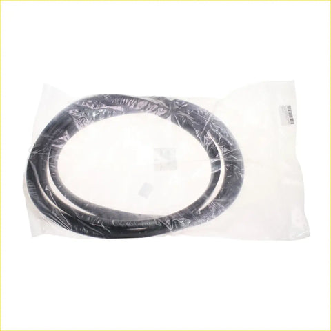 Black rubber tail gate window weatherstrip for mitsubishi delica star wagon l300 coiled and packaged in clear plastic