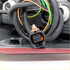 Black corrugated wiring harness with multi-pin connector and colored wires for ford ranger t6 px xlt wildtrak tail light back side