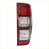 Red plastic tail light assembly with three stacked lenses for ford ranger t6 px xlt wildtrak 2012-2021 back view