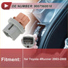 Gray and tan plastic tail light socket with molded housing for Toyota 4Runner models 2003 to 2009 backside view