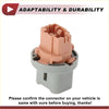 Beige and gray plastic tail light socket connector with molded design for secure fit on toyota 4runner 2003-2009 backside