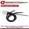 Black insulated tail light socket wiring with white plastic connector 20cm long for toyota 4runner 2003-2009