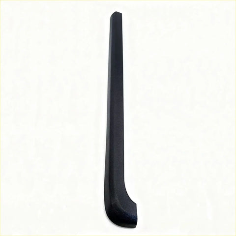 Black plastic textured tailgate cover trim for isuzu d-max 2021-2023 with smooth slightly curved design